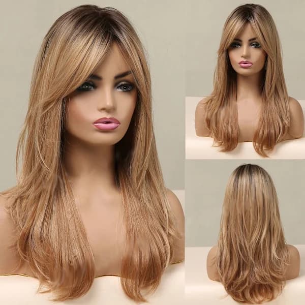 Kvinder Paryk Blond 4 4 4