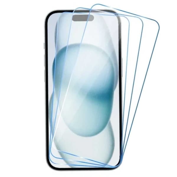 XJ-3-pakning iPhone 16 Heldekkende Skjermbeskytter HD Herdet Glass
