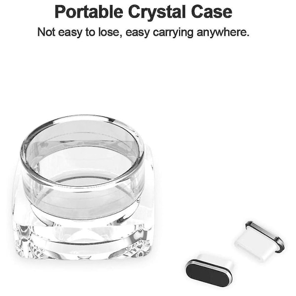 2-pakning Typ-C støvbeskyttelse, USB C port støvbeskyttelse, støvbeskyttelse for Typ-C enheter som Samsung/macbook/vivox5pro/iphone/Micro USB/Android Mo