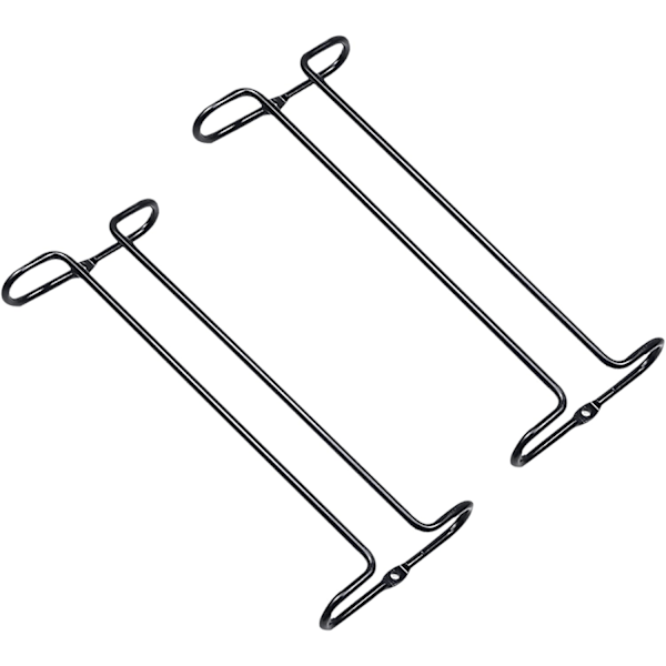 XJ-Vinglashållare under skåp, 25 x 9 x 3 cm, 2-pack (svart)