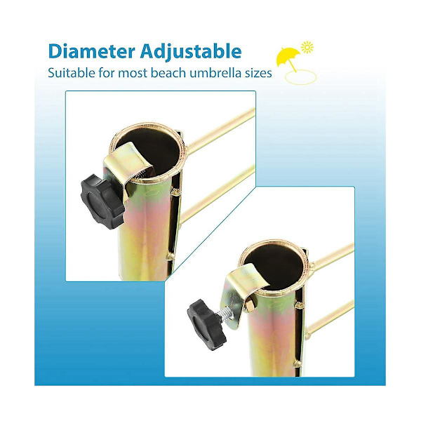 XJ-2 stk. Parasollfot Strandparasoll Sandanker Metall Strandparasollholder For Strand U