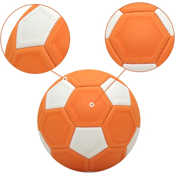 XJ-Fritidsfotboll, barnens kurvboll, gummifodrad kurvfotboll, diameter 20 cm, böjd fotboll med lufthål, lämplig för utomhuslek