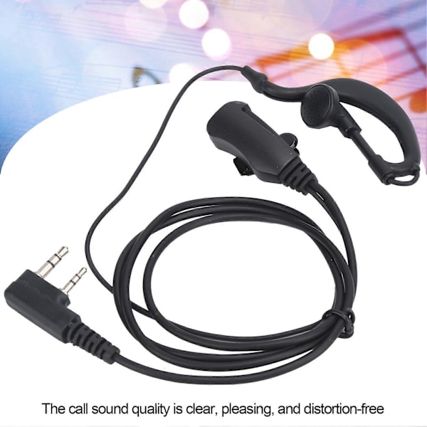 XJ-Walkie Talkie-øreprop K Hovedheadsetclips Hovedtelefoner til BAOFENG UV3R PLUS UV5R UV5RA UV5RB UV5RD