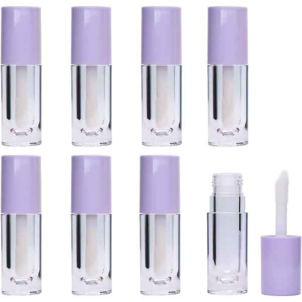 XJ-8 tomme lipglossrør med applikator, 6,5 ml påfyllbar lipglossflaske mini leppestiftflaske