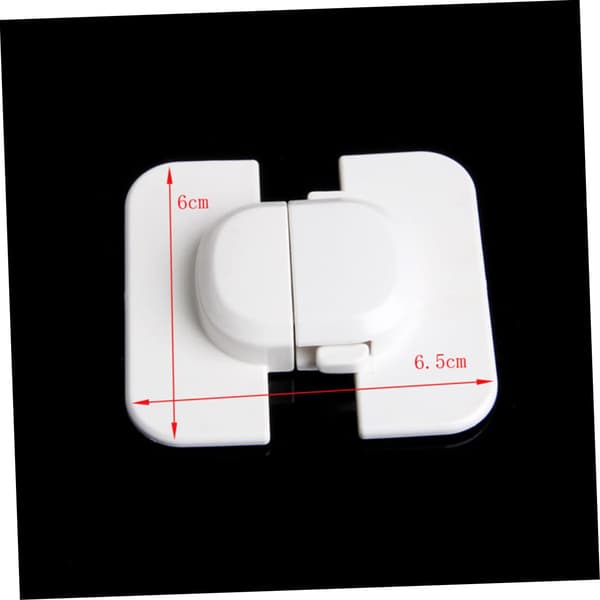 Strong Self-Adhesive Lock with Drill Protection for Refrigerator, Easy to Install and Use