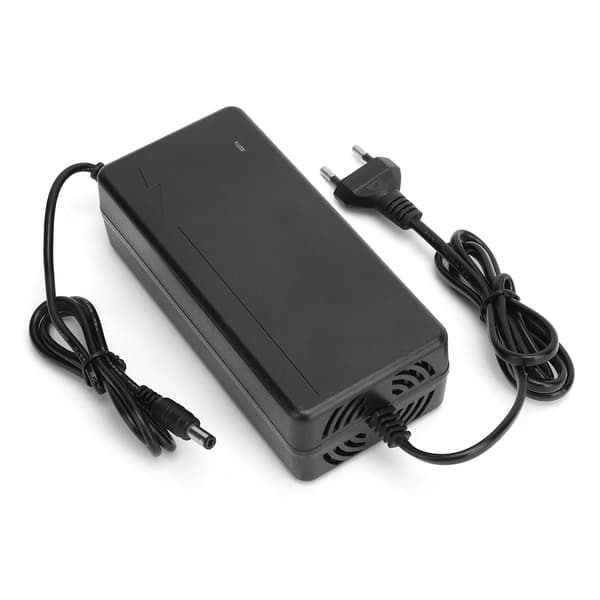 DC 54.6V/2A Strömadapter 5.5mm Kontakt Litiumbatteriladdare 100–240V