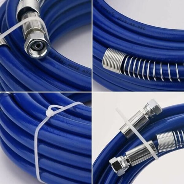 Graco Airless sprutslang 15 m x 1/4 tum - För Graco färgspruta 4300 PSI - Blå färg.