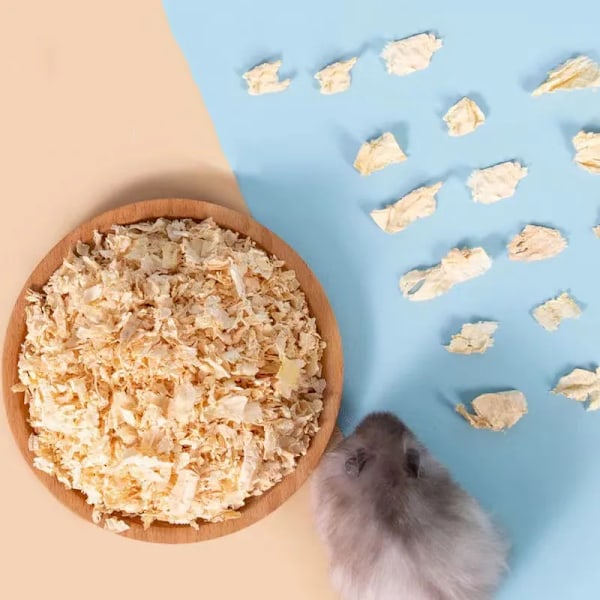 Hamster Sågspån Sterilisera Deodorant Fluffig Stock Sågspån Torrt Varmt Hus Padding Material Smådjursbo Dekorera Tillbehör