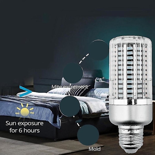 UVC Ultraviolet Desinfektionslampe 40w Majslampe Led Bakteriedræbende Lampe Fjernbetjening Timer Ster