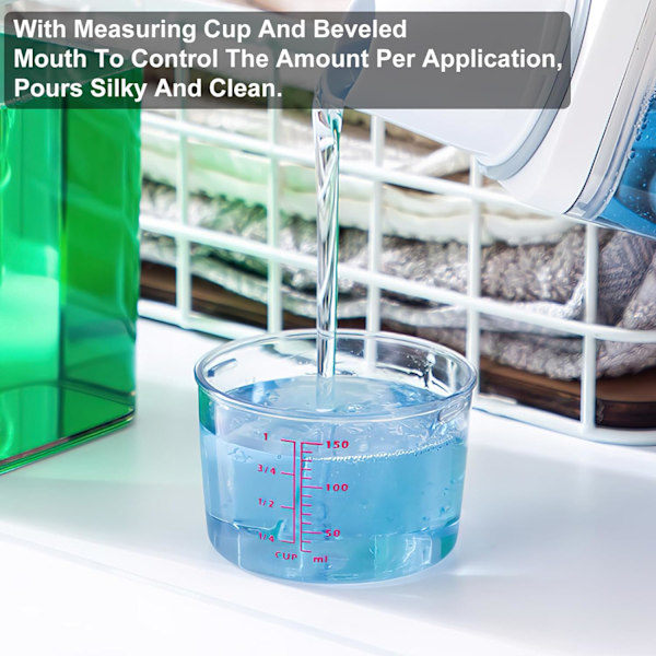 2300 ml Laundry Detergent Storage Container with Dosing Ball for Liquid Laundry Detergent