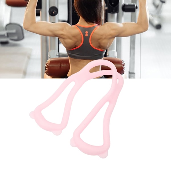 XJ-Figur 8 motstandsbånd, armrygg skulderøvelse trenings elastiske tau, ryggstrekking yoga spenningsbånd stretchbånd, treningsutstyr