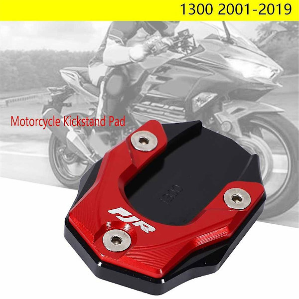 XJ-Motorsykkel Støttefot Pad For Fjr1300 Fjr 1300 2001-2019 Sidestøtte Plate Forlengelsespute Rød