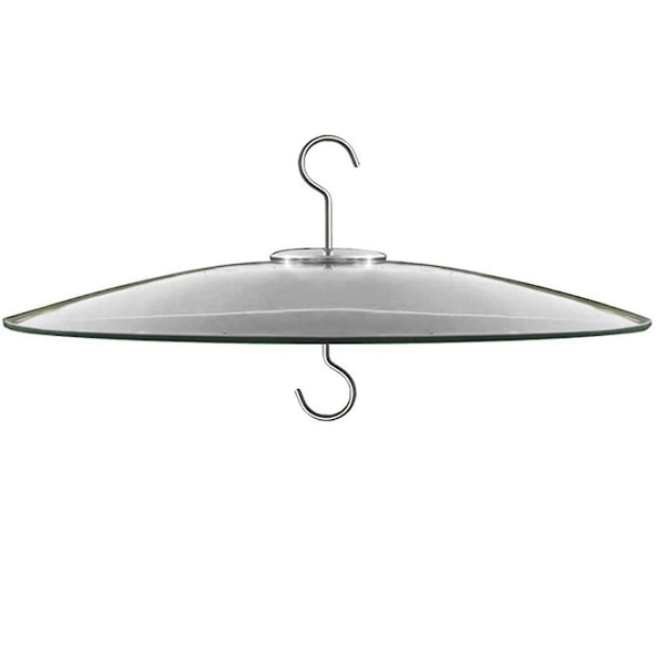 Glas ekorrbärr för fågelmatare - Shepherd Hooks/stolpehängande - Klar 13 tum