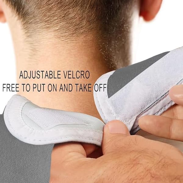 Voksen smekker, vaskbar vanntett polyester, borrelåslukking, full dekning for eldre og voksne, 4-pakning, grå, 75 x 45 cm