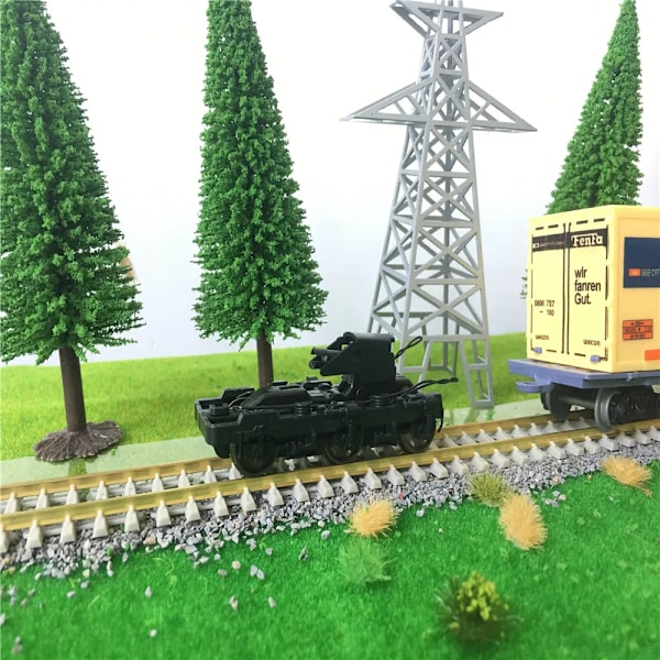 2 stk. HO Tog Model Tilbehør Skala 1:87 Elektrisk Tog Tilbehør Chassis Bogier Model Byggesæt