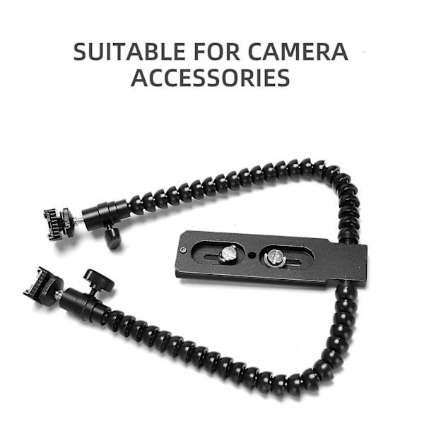 XJ-New Flexibelt Dubbelarm Blixtskofäste Hållare För Canon