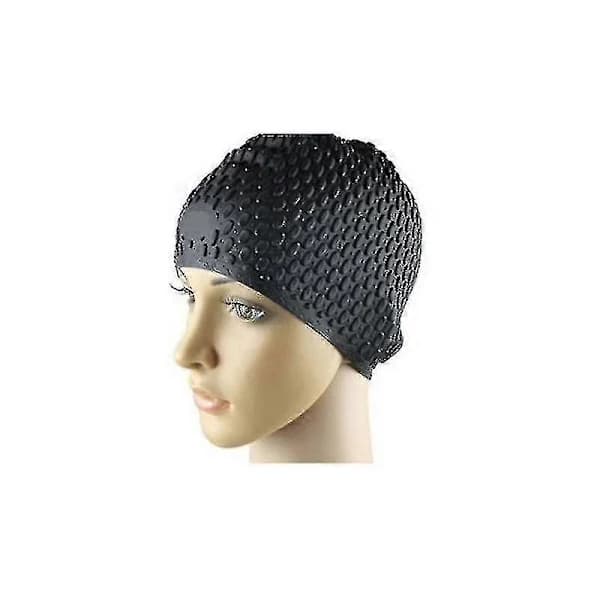 Vanntett badehette for langt hår - Rød nylon