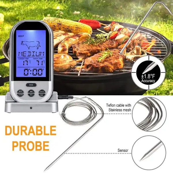 XJ-Trådlös Kötttermometer