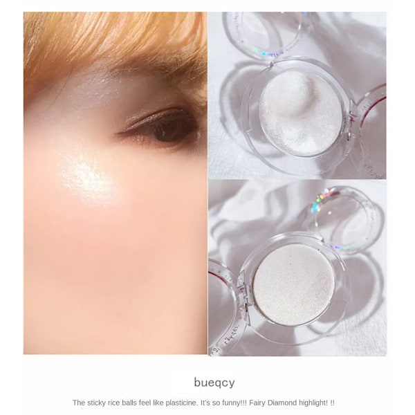 Grossist 1/2ST Highlighter Palett Ansikte Kropp Highlight Glitter Puder Ansiktsmakeup Illuminator Ljusare Ansikte 3 Färg Högglans Puder