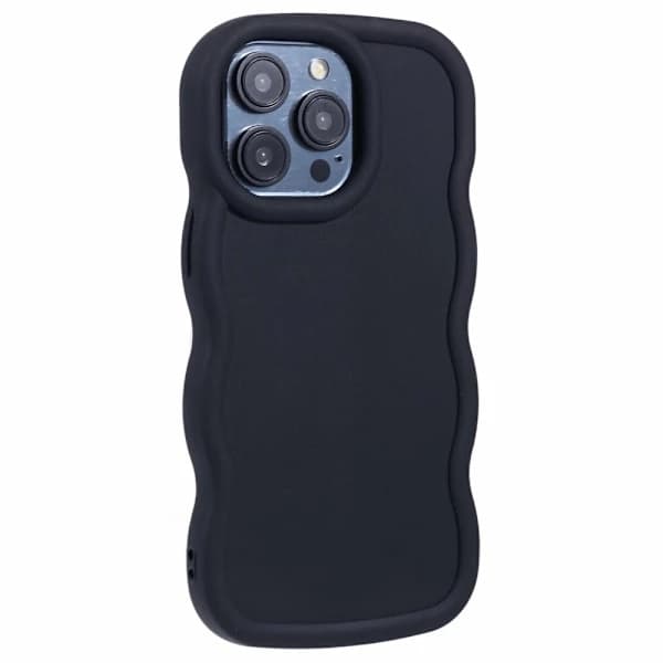 iPhone 13 Pro Max Mobilskall Bølgete Svart