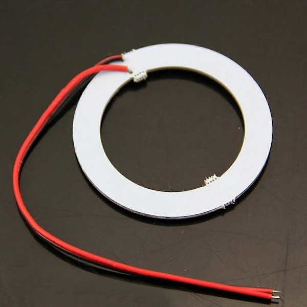 2x 12V 60MM 15 LED 3528 chip SMD Bil Angel Eyes Lysstærk Rød Ringlampe Ny