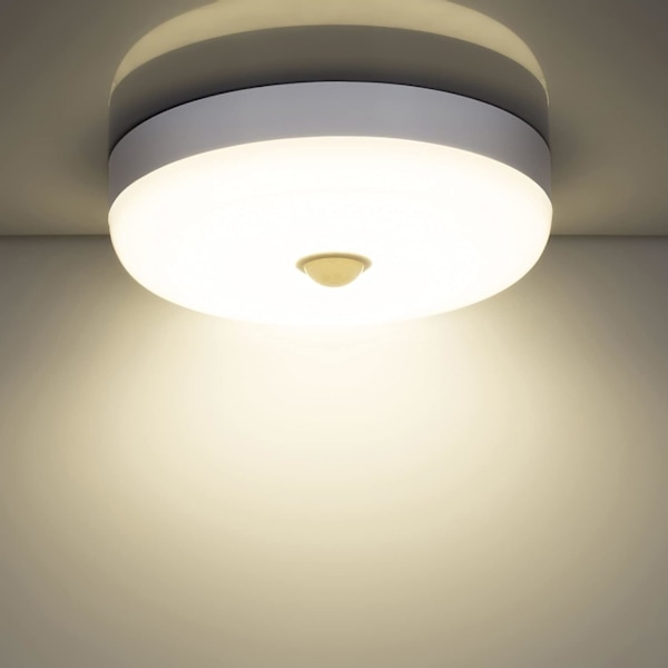 Bevægelsessensor LED loftlampe 05W 6000K Hvidt lys Vandtæt