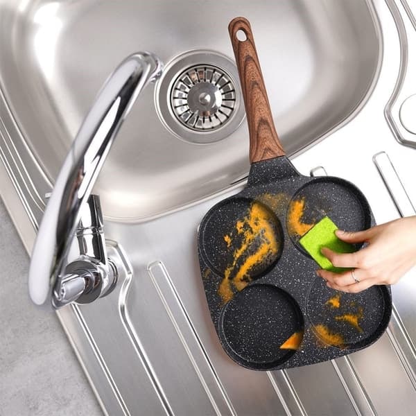 XJ-Granitbelagt Non-stick Stegepande med 4 Rum