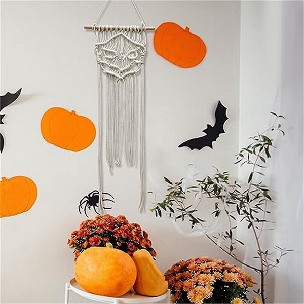 XJ-Halloween Pelottavat koristeet, Halloween roikkuva aave Halloween puuhun roikkuva luuranko tuulipussi