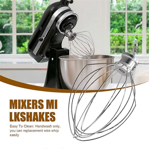 för K5AWW Trådvisp til KitchenAid 5QT 5K5SS 5KPM5 Mikser 2stk 59 metall 59