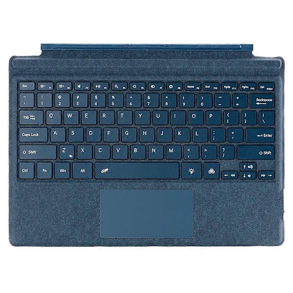 Microsoft Surface Pro 7+/7/6/5/4/3 Bakgrundsbelyst Bluetooth-tangentbord med pekplatta Multicolor Stil B