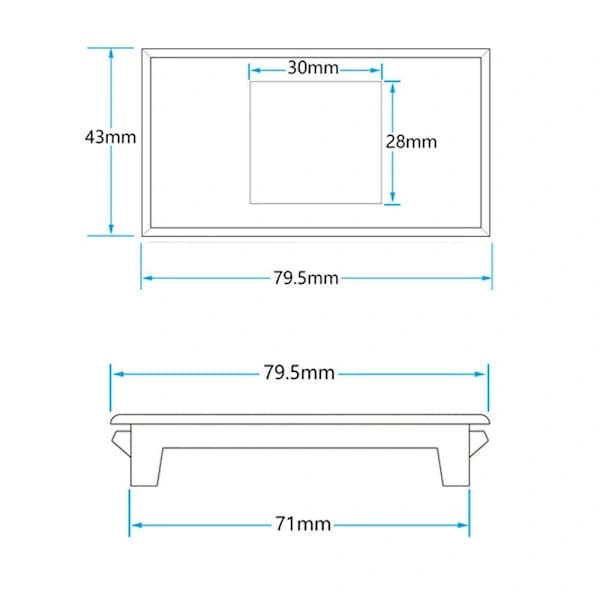 LCD Digital Voltmeter Amperemeter Spenningsstrøm Effektmåler 100V