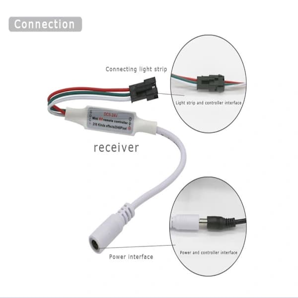 LED Lyskontroller Lysdemper Fjernkontroll