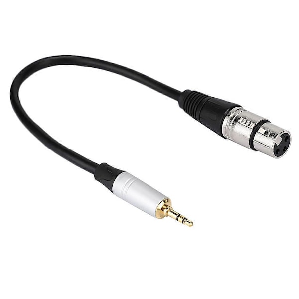 XJ-Stereo 3,5 mm uros - XLR naaras äänikaapelin muunnin 3,5 mm adapteri 0,3 m pituus