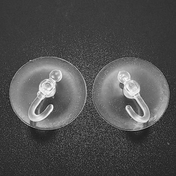 Delar 50mm Diameter Bad Pvc Klar Sugekoppkrok