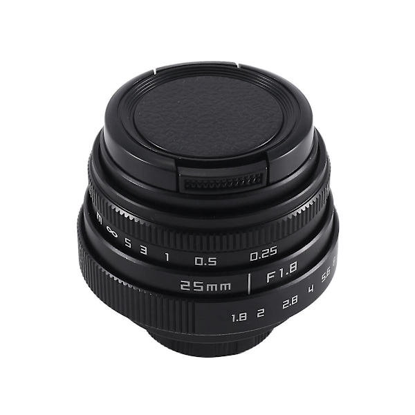 XJ-25mm F1.8 -c Tv-objektiv/cctv-objektiv för 16mm C-fattningskamera manuellt fokusobjektiv-a