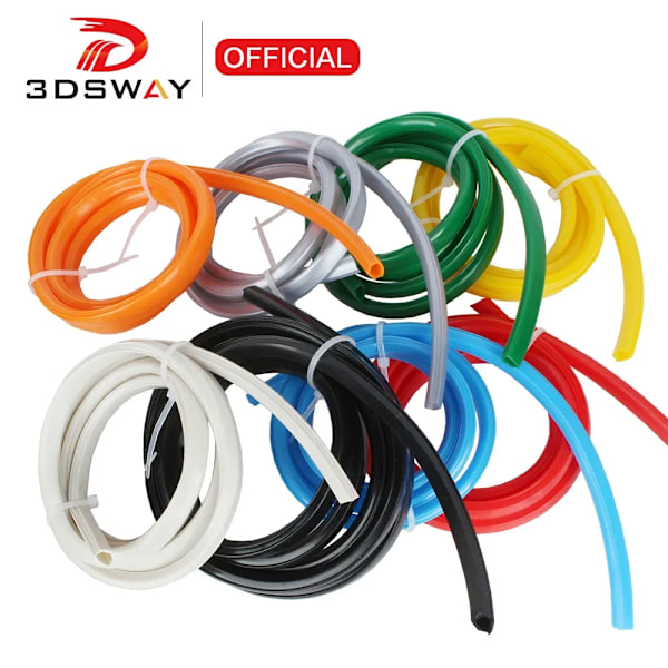 3DSWAY 3D-skrivardelar 2020 Aluminiumprofil 6mm Spår PVC Plast Mjukt Skydd CNC Platt Tätningslimremsa för Ender 3 CR10