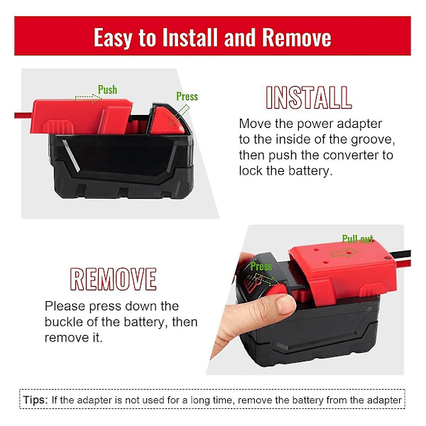 XJ-3 Pakker Power Wheels Adapter For Batteriadapter Power Wheels Batterikonverteringssett For DIY RC Bil