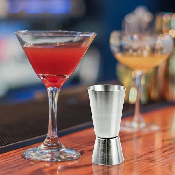25ml/50ml Rustfri Jigger Dobbelt Spiritusmål Kop Dobbelt Jigger til Bar Cocktail Shot Mål