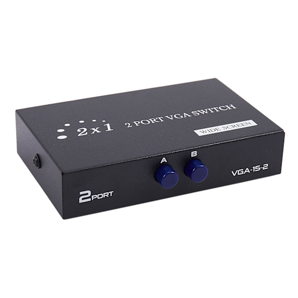 XJ-2x 1920x1440 Vga Switch 2-inn-1-ut 2 Port Delingsbryter Splitterboks