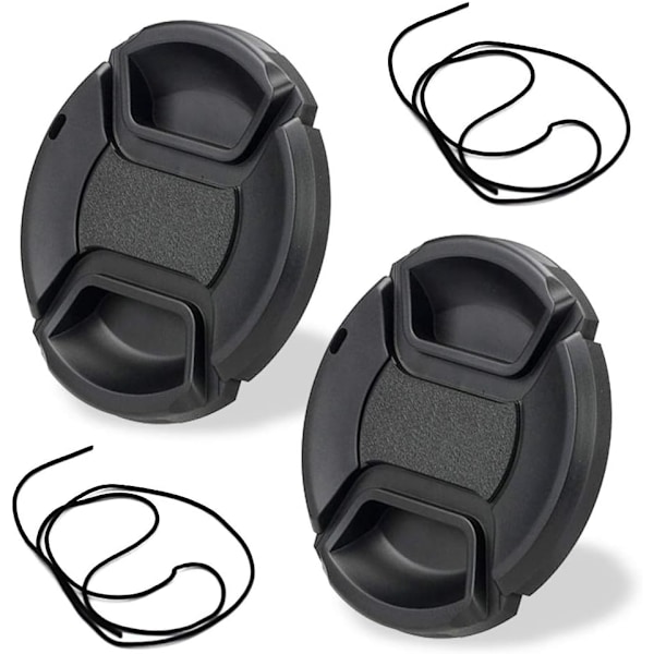XJ-77 mm objektivdeksel for Canon EOS R5 EOS R6 EOS R EOS RP kamera RF 24-105 mm f/4L objektiv for Sony FE 24-105 mm f/4 objektiv 2-pakning