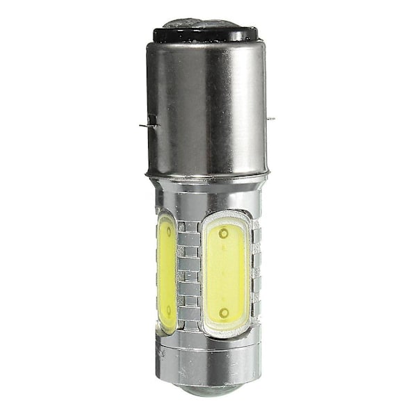 XJ-12V BA20D H6 4 COB LED Vit Glödlampa för Motorcykel, Moped, ATV-Strålkastare