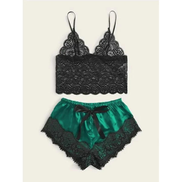 Sovkläder för kvinnor Lounge Satin Siden Pyjamas Set Dam Topp Byxor Blommig Tryckt Sovkläder Höst Pyjamas Hemmakläder Nattkläder
