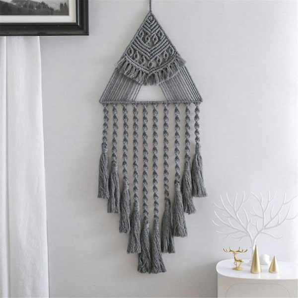 XJ-Vægophæng Drømmefanger Boho Macrame Drømmefanger Native Drømmefanger Boho Vævet Boligindretning Hængende