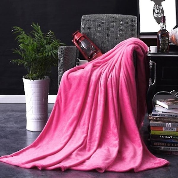 XJ-Myk ensfarget varmt teppe hjem stue sengeteppe pledd matte sofa dekor