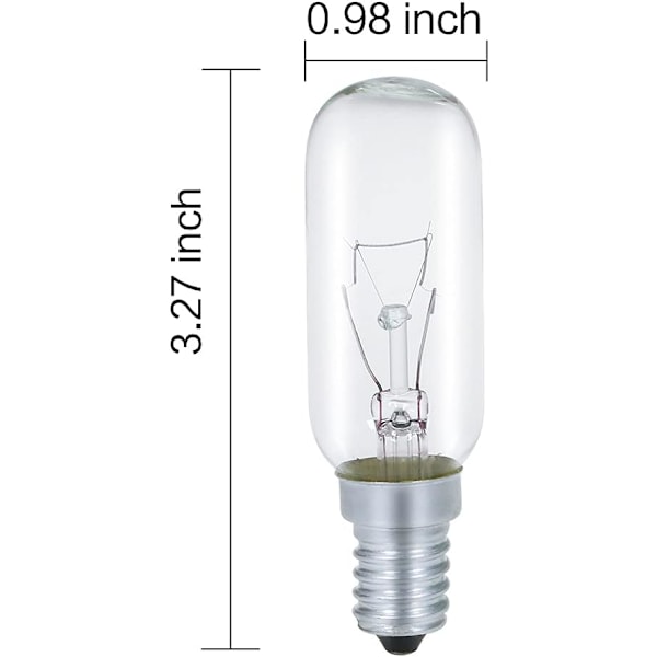 XJ-Pære for kjøkkenvifte E14 40W 230V 2700K Varm Hvit