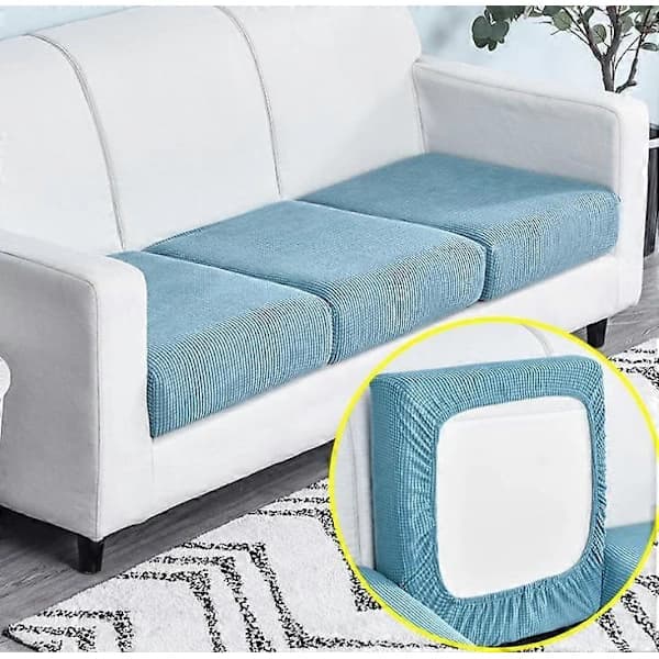 Stretch Sittdynöverdrag Soffdynskydd Möbelskydd för Soffsits Sofföverdrag Mjuk Flexibilitet med Elastisk Botten Bredd 65-95cm