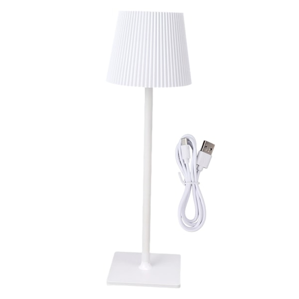 Sladdlös LED Bordslampa Metall Touch Bordslampa Portabel Uppladdningsbar 3 Färgtemperaturer Vit 1.3