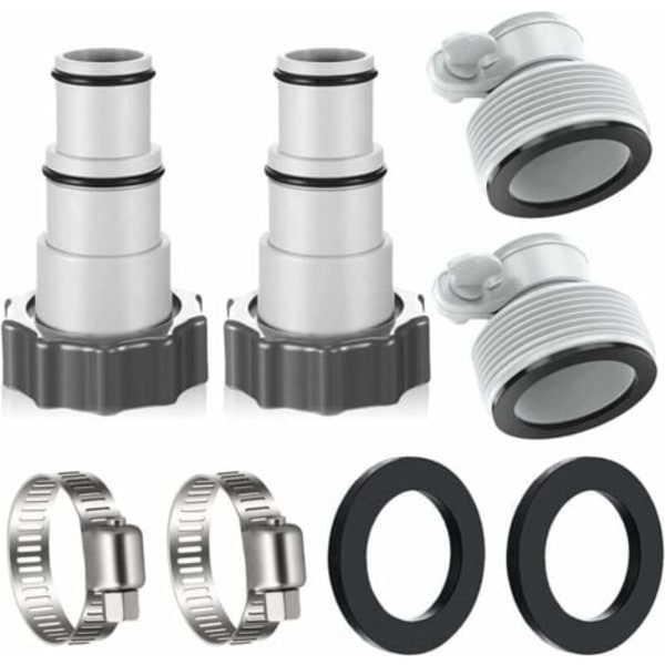 Poolbundsrenser, Poolstøvsuger, Swimmingpool, Poolstøvsuger, 32 til 38, Intex Pool Adapter, Poolslangeadapterkit, Pooltilbehør, Slangedyse