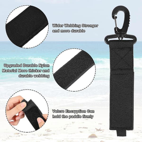 Kayak Paddle Holder Upgraded, Paddleboard Inflatable Boat Paddle Holder Paddle Clip Paddle