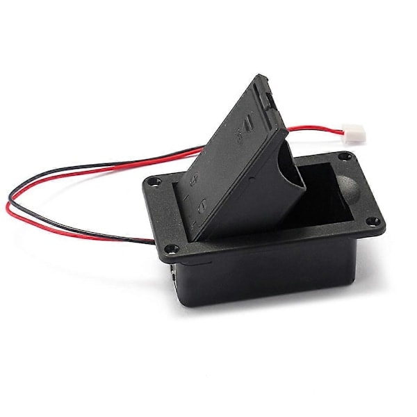 1 st 9V Batterihållare Fodral Box Skydd För Gitarr Bas Aktiv Pickup Kontakt